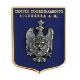 DISTINTIVO DA CAMICIA 25X32MM IN METALLO CON STEMMA CENTRO COORDINAMENTO