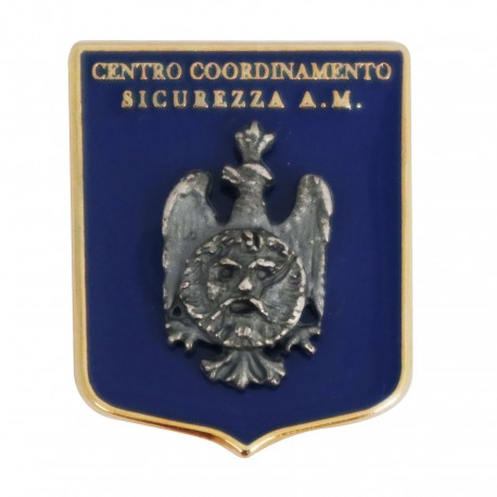 DISTINTIVO DA CAMICIA 25X32MM IN METALLO CON STEMMA CENTRO COORDINAMENTO