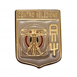 DISTINTIVO DA CAMICIA 25X32MM IN METALLO CON STEMMA CENTRO SELEZIONE AM