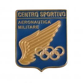 DISTINTIVO DA CAMICIA 28X35MM IN METALLO CON STEMMA CENTRO SPORTIVO AM