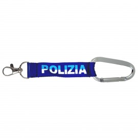 PORTACHIAVI MOSCHETTONE POLIZIA DI STATO