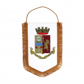 GAGLIARDETTO CON STEMMA ARALDICO POLIZIA DI STATO MEDIO 28 X 20 CM