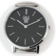 OROLOGIO ANALOGICO QUADRANTE NERO POLIZIA DI STATO CINT METALLO