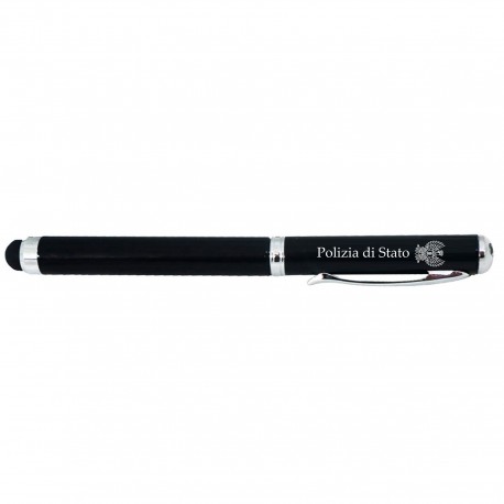 PENNA SFERA LASER POINTER ROSSO LUCE LED BIANCA GOMMINO POL. DI