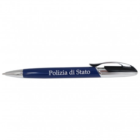 PENNA A SFERA IN METALLO POLIZIA DI STATO