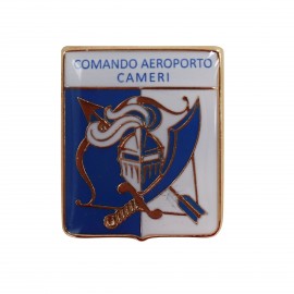 DISTINTIVO DA CAMICIA 25X32MM IN METALLO COM AEROPORTO CAMERI