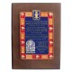 CREST PREGHIERA RETTANGOLARE CM 17,5X22