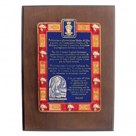 CREST PREGHIERA RETTANGOLARE CM 17,5X22