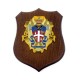 CREST VECCHIO STEMMA ARALDICO CARABINIERI MIS CM 22,5X17,5