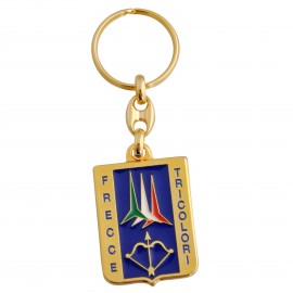 PORTACHIAVI IN METALLO SMALTATO FRECCE TRICOLORI