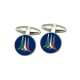 GEMELLI SMALTO LEVIGATO FRECCE TRICOLORI