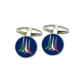 GEMELLI SMALTO LEVIGATO FRECCE TRICOLORI