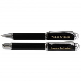 SET BIRO E ROLLER IN METALLO IN ASTUCCIO FRECCE TRICOLORI