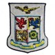 TOPPA RICAMATA DA CUCIRE LOGO ARALDICO AERONAUTICA MILITARE