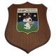 CREST IN METALLO SMALTATO BASE LEGNO CL3 22,50 X 17,50 CM 114 SQUADRIGLIA RADAR REMOTA