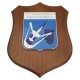 CREST IN METALLO SMALTATO BASE LEGNO CL3 22,50 X 17,50 CM 133 SQUADRIGLIA RADAR REMOTA