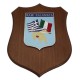 CREST IN METALLO SMALTATO BASE LEGNO CL3 22,50 X 17,50 CMRAMI KALAMATA