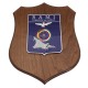 CREST IN METALLO SMALTATO BASE LEGNO CL3 22,50 X 17,50 CM RAMI TOR