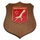 CREST IN METALLO SMALTATO BASE LEGNO CL3 22,50 X 17,50 CM REPARTO ARMAMENTO