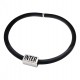 BRACCIALE IN SILICONE NERO SCRITTA INTER IN NERO E BLU
