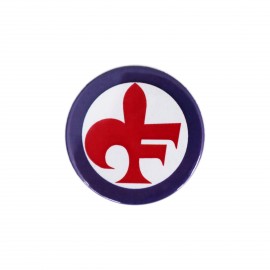 SPILLA BADGE D. 38 MM CON STAMPA ALABARDA FIORENTINA