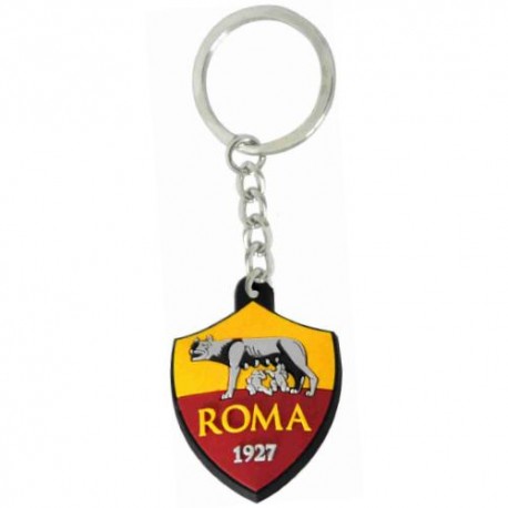 PORTACHIAVI IN METALLO SMALTATO SCUDETTO ROMA