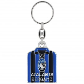 PORTACHIAVI IN METALLO SMALTATOMAGLIETTA ATALANTA BERGAMO PIEGATA