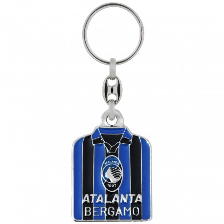 PORTACHIAVI IN METALLO SMALTATOMAGLIETTA ATALANTA BERGAMO PIEGATA