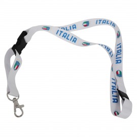 PORTACHIAVI PORTAPASS BIANCO FIGC