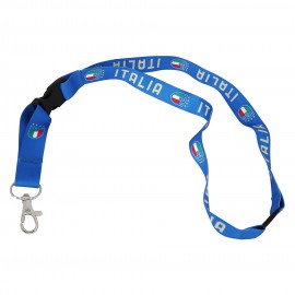PORTACHIAVI PORTAPASS AZZURRO FIGC