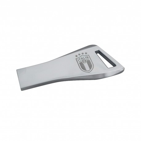 CHIAVETTA USB 16GB IN METALLO CROMATO FIGC