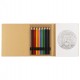 KIT PER COLORARE CON 10 IMMAGINI, MATITE E PAGINE BIANCHE, LOGO CC