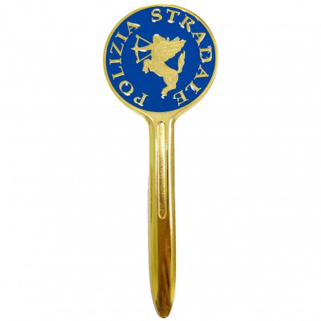 TAGLIACARTE PALETTA SMALTATO POLIZIA STRADALE