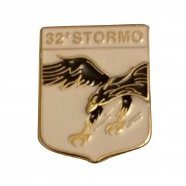 SPILLA DA CAMICIA 25X32MM IN METALLO CON STEMMA 32 STORMO