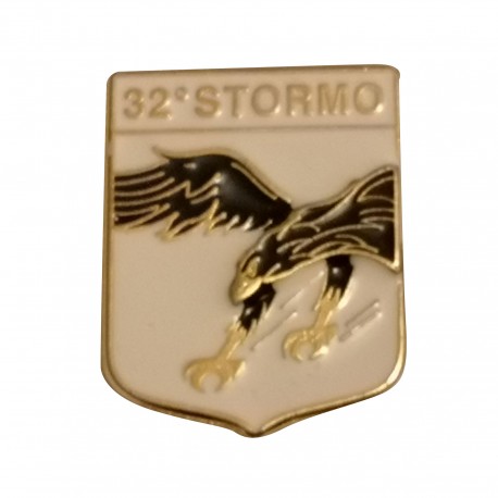 SPILLA DA CAMICIA 25X32MM IN METALLO CON STEMMA 32 STORMO