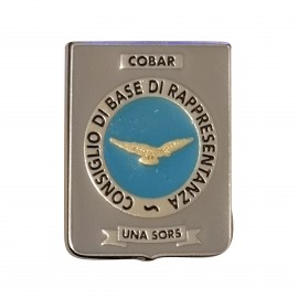 DISTINTIVO DA CAMICIA 25X32MM IN METALLO CON STEMMA COBAR