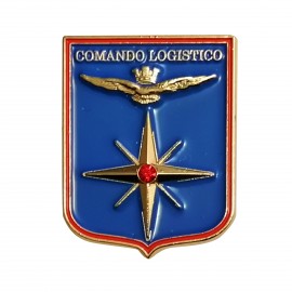 DISTINTIVO DA CAMICIA 25X32MM IN METALLO CON STEMMA COMANDO LOGISTICO AM
