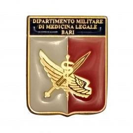 DISTINTIVO DA CAMICIA 25X32MM IN METALLO CON STEMMA DIP.MILITARE MEDICINA DI BARI