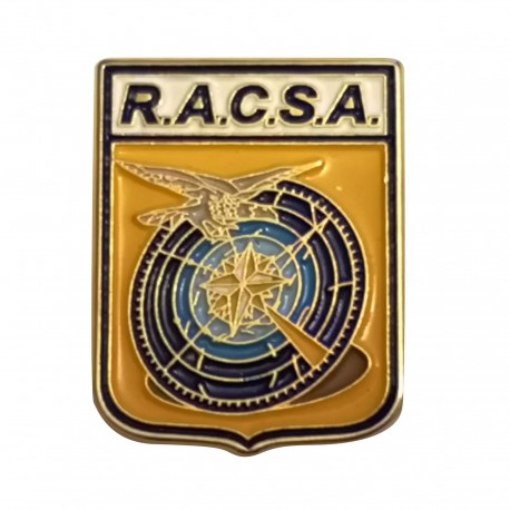 DISTINTIVO DA CAMICIA 25X32MM IN METALLO CON STEMMA RACSA