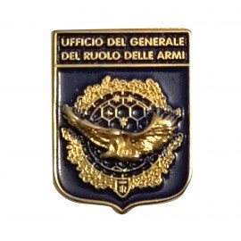DISTINTIVO DA CAMICIA 25X32MM IN METALLO CON STEMMA UFFICIO DEL GENERALE