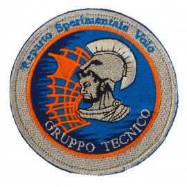 TOPPA DISTINTIVO RICAMATO CON VELCRO Dia 90 MM REPARTO SPERIMENTALE VOLO
