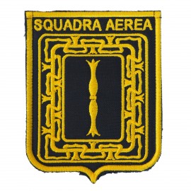 TOPPA DISTINTIVO RICAMATO CON VELCRO 70X90 MM SQUADRA AEREA