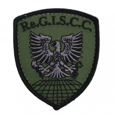 TOPPA DISTINTIVO RICAMATO CON VELCRO 60X70MM REGIS AM BASSA VISIBILITA'