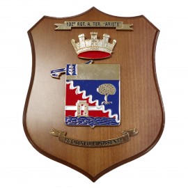 CREST IN METALLO SMALTATO LEGNO CL3 22 X 17 CM 132 RGT TER ARIETE