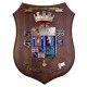 CREST IN METALLO SMALTATO LEGNO CL26 22 X 17 CM 1 RGT BERSAGLIERI