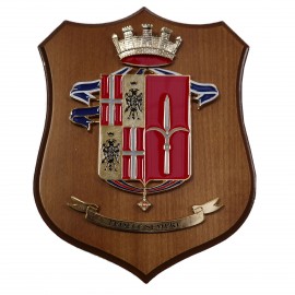 CREST IN METALLO SMALTATO LEGNO CL3 22 X 17 CM 1 RGT SAN GIUSTO