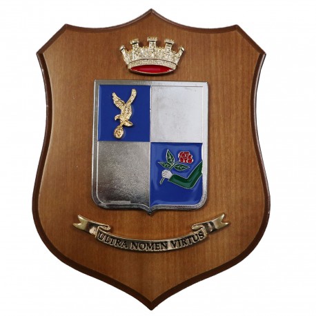 CREST IN METALLO SMALTATO LEGNO CL3 22 X 17 CM 1 RGT SOSTEGNO AVIAZIONE
