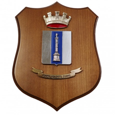 CREST IN METALLO SMALTATO LEGNO CL3 22 X 17 CM 1 RGT TRASPORTi