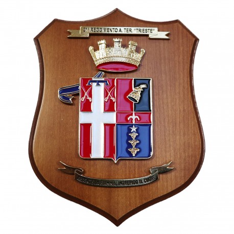 CREST ARALDICO 1° RGT. AVIAZIONE ESERCITO ANTARES ESERCITO ITALIANO MIS CM 22,5 X 17,5