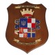 CREST ARALDICO 3° RGT. GENIO GUASTATORI ESERCITO ITALIANO MIS CM 22,5 X 17,5